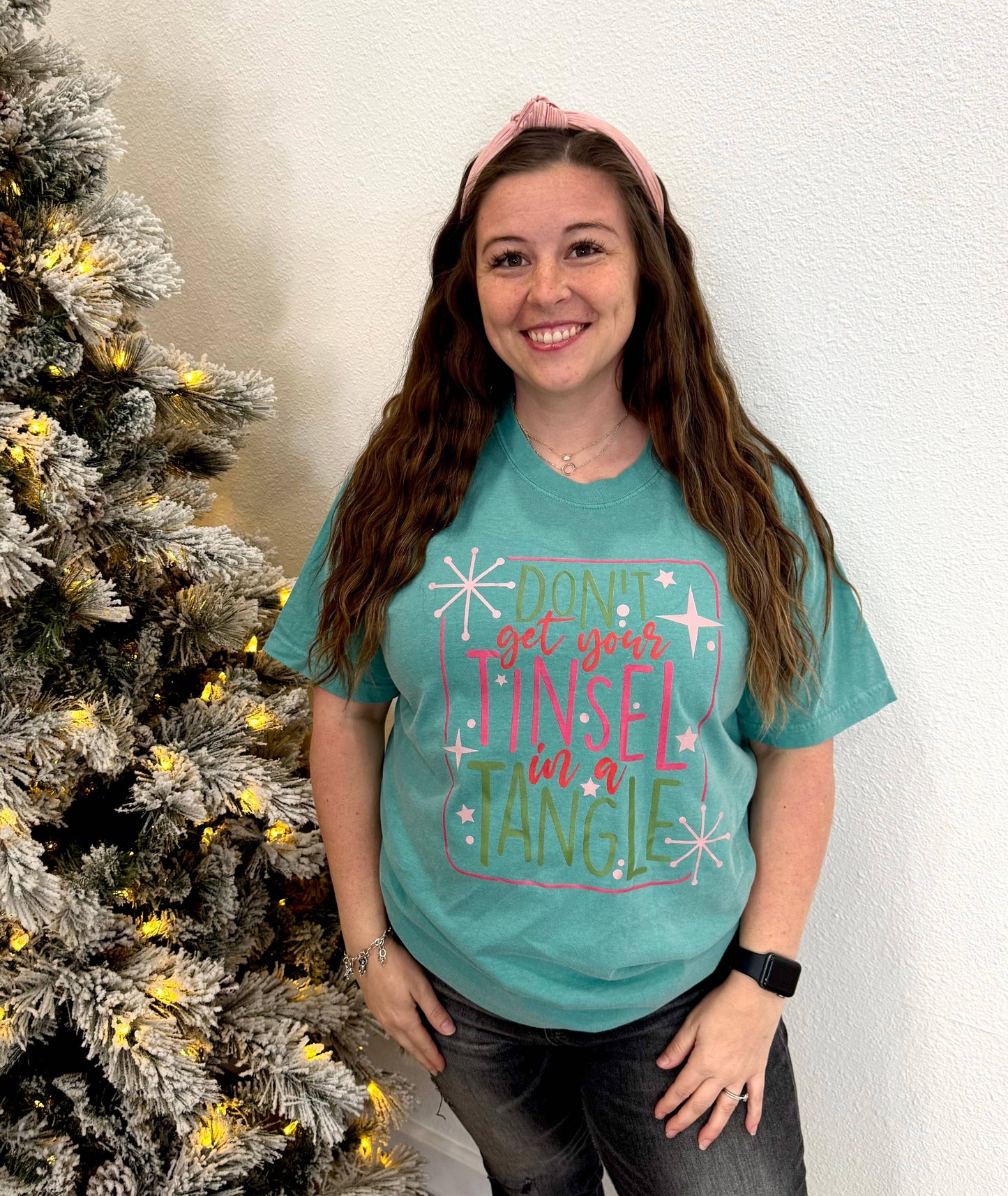 Tinsel Tangled Long Sleeve Graphic Tee