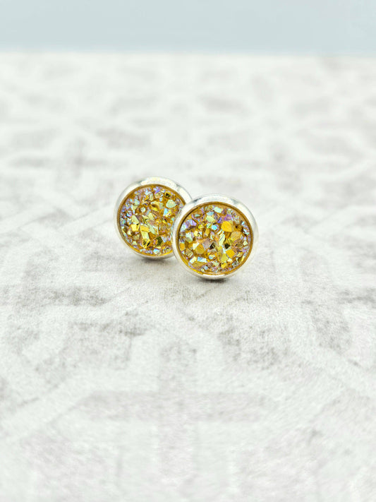 Sunflower Yellow Studs