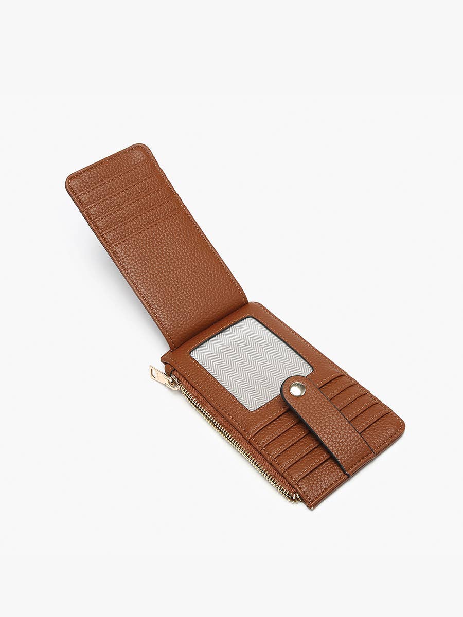Mae RFID Multi-Card Wallet w/ Strap Snap Closure