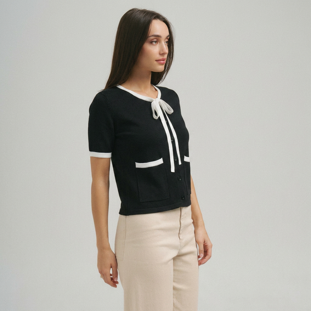 Chelsea Contrast knit top