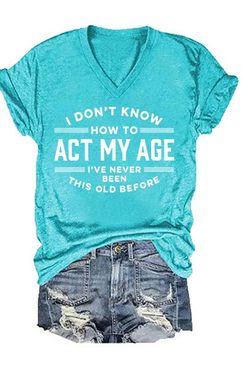 V Neck Short Sleeve T Shirt