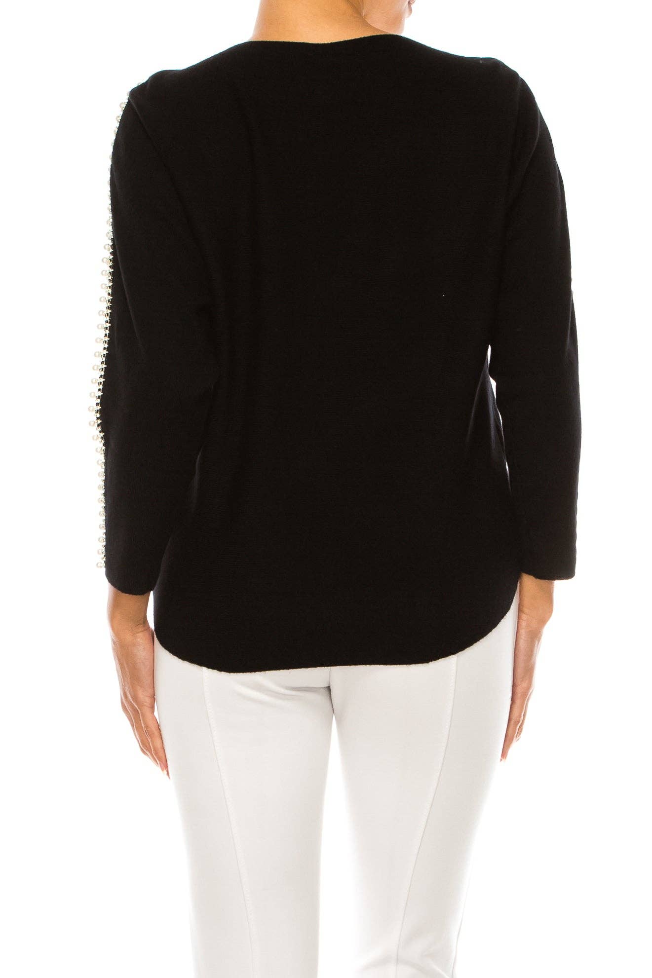 Liv Rhinestone Pearl Sweater