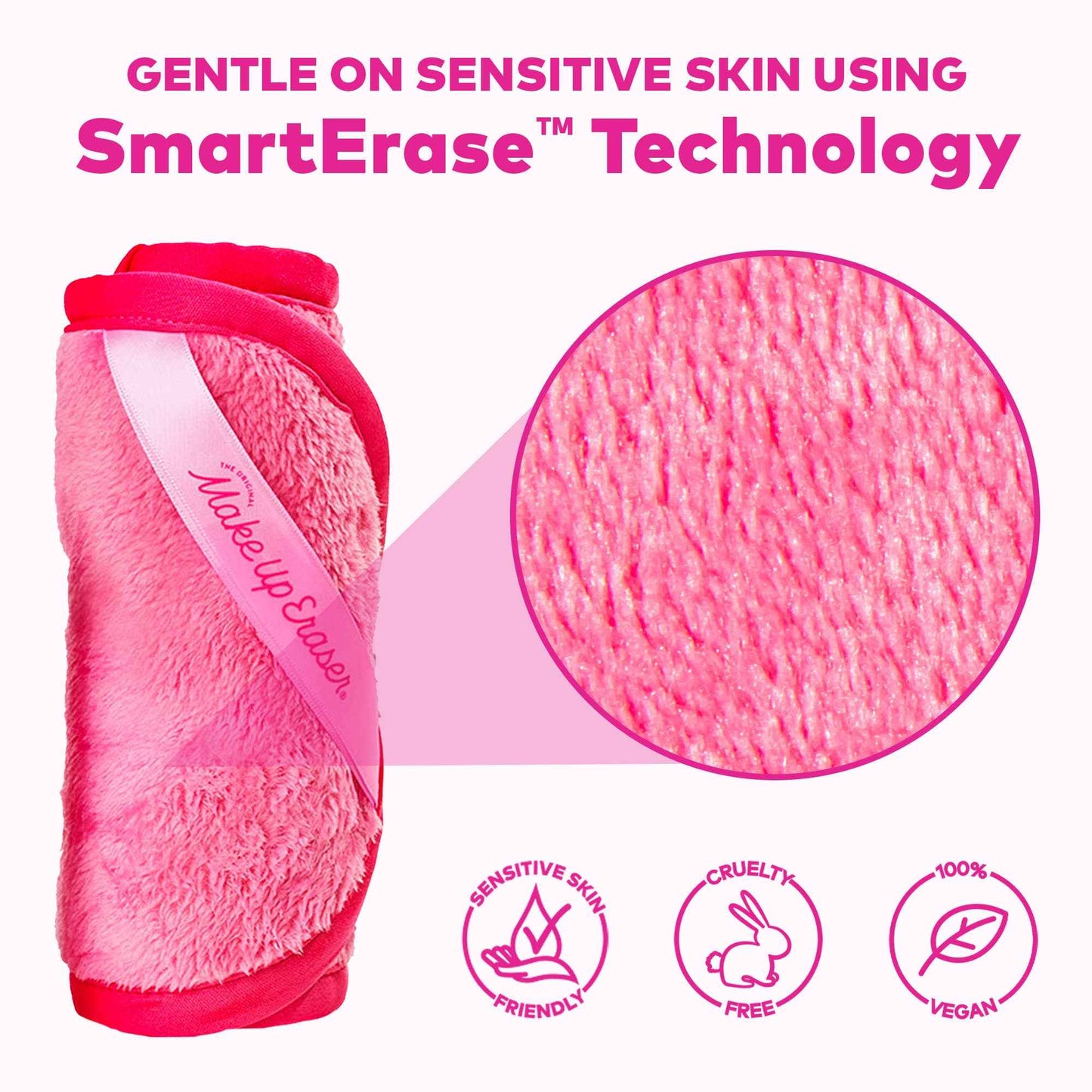 The Original MakeUp Eraser - Original Pink MakeUp Eraser PRO | Best Seller