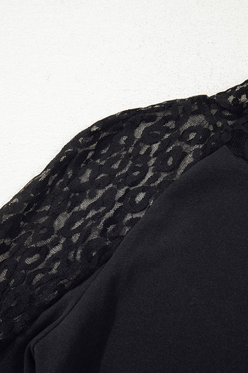 Leopard Mesh Patchwork Top - Threads Boutique