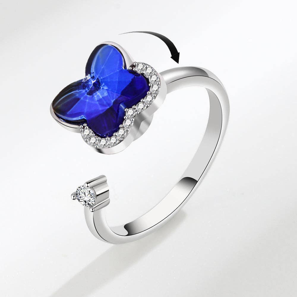 Butterfly Fidget Spinner Ring