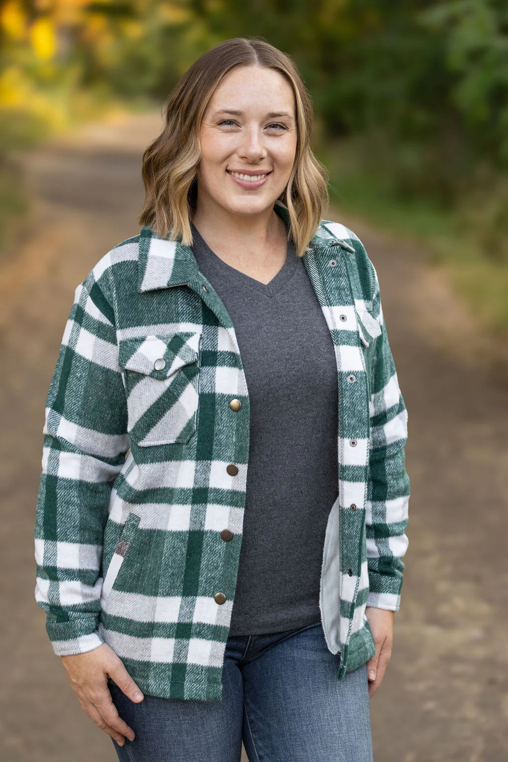 Norah Plaid Shacket