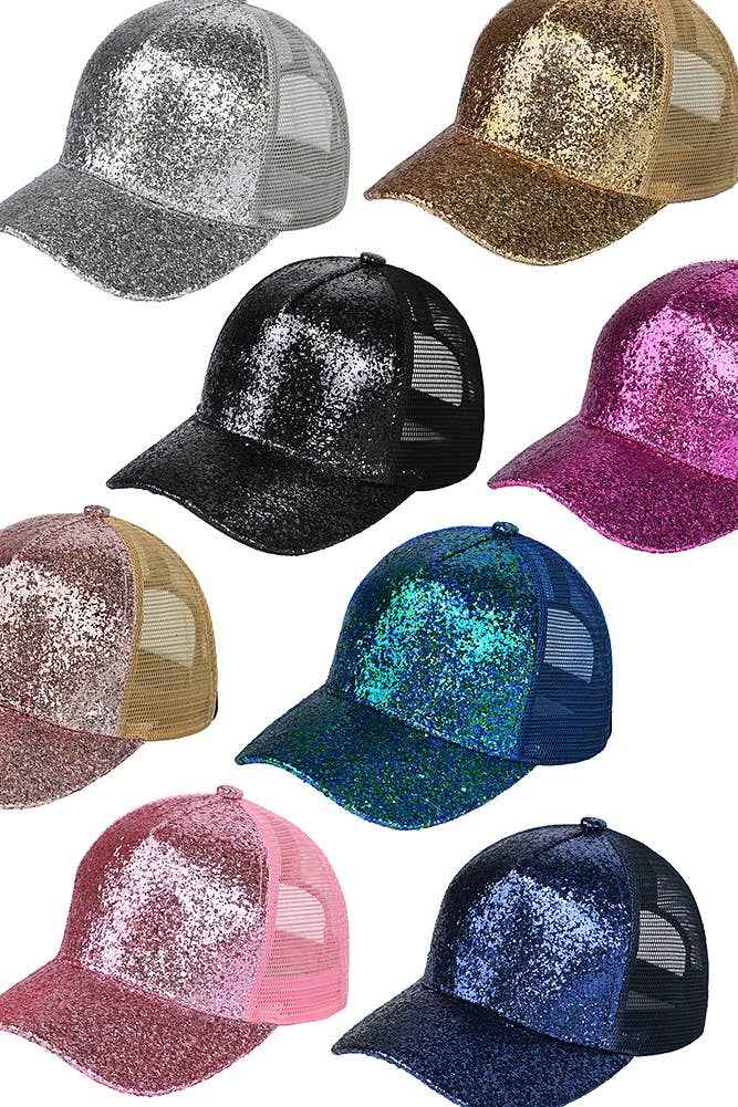 Hana - C.C Glitter Trucker Cap