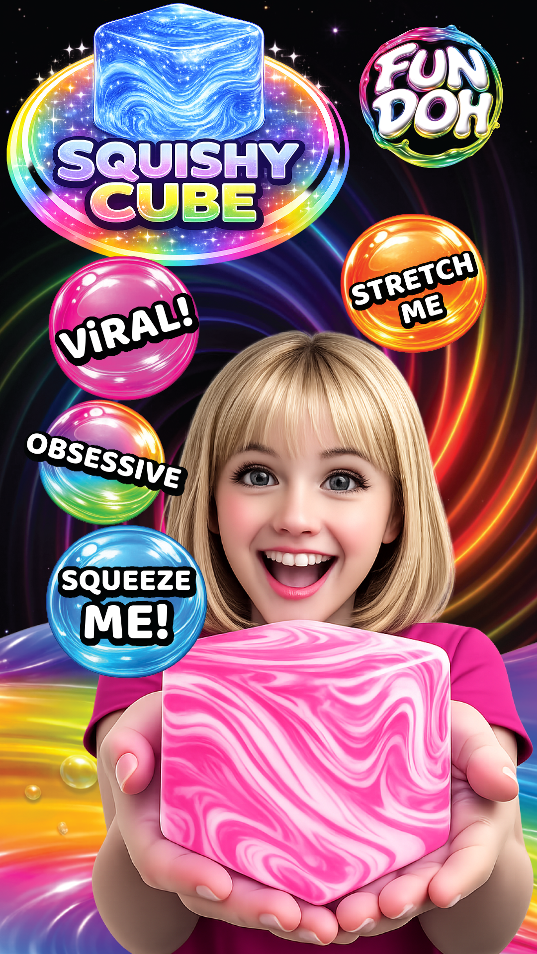 Swirl Squishy Cubes