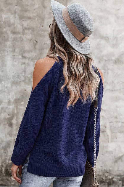 Cold Shoulder Sweater