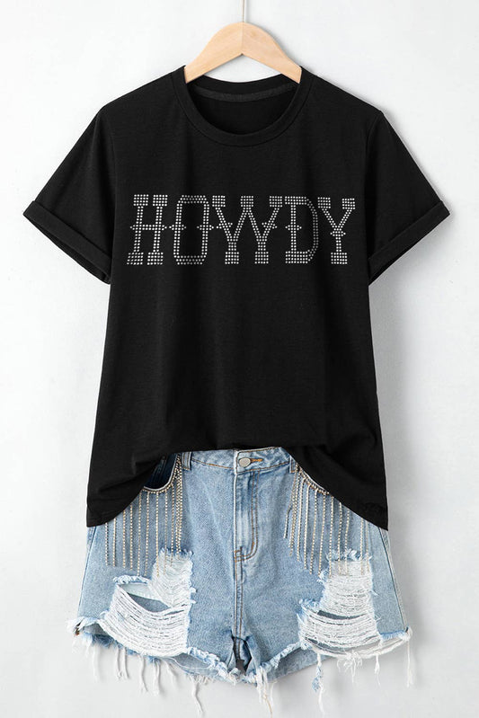 HOWDY Rhinestone T-Shirt