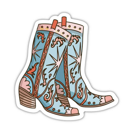 Big Moods - Decorative Cowgirl Boots Sticker