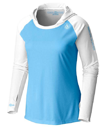 Hooded Raglan Long Sleeve Sun Protection-UPF 50