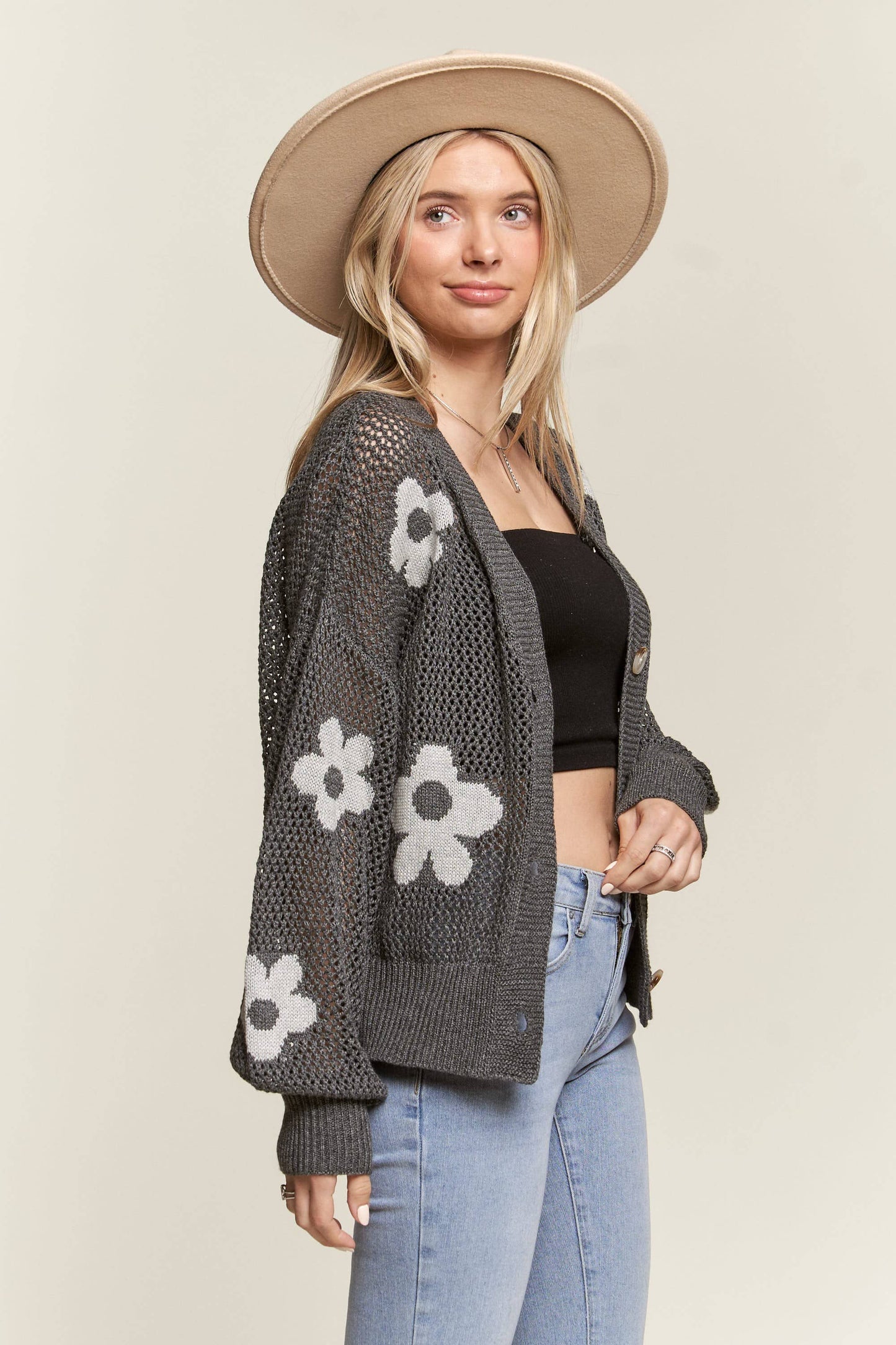 Lightweight Floral Cardigan