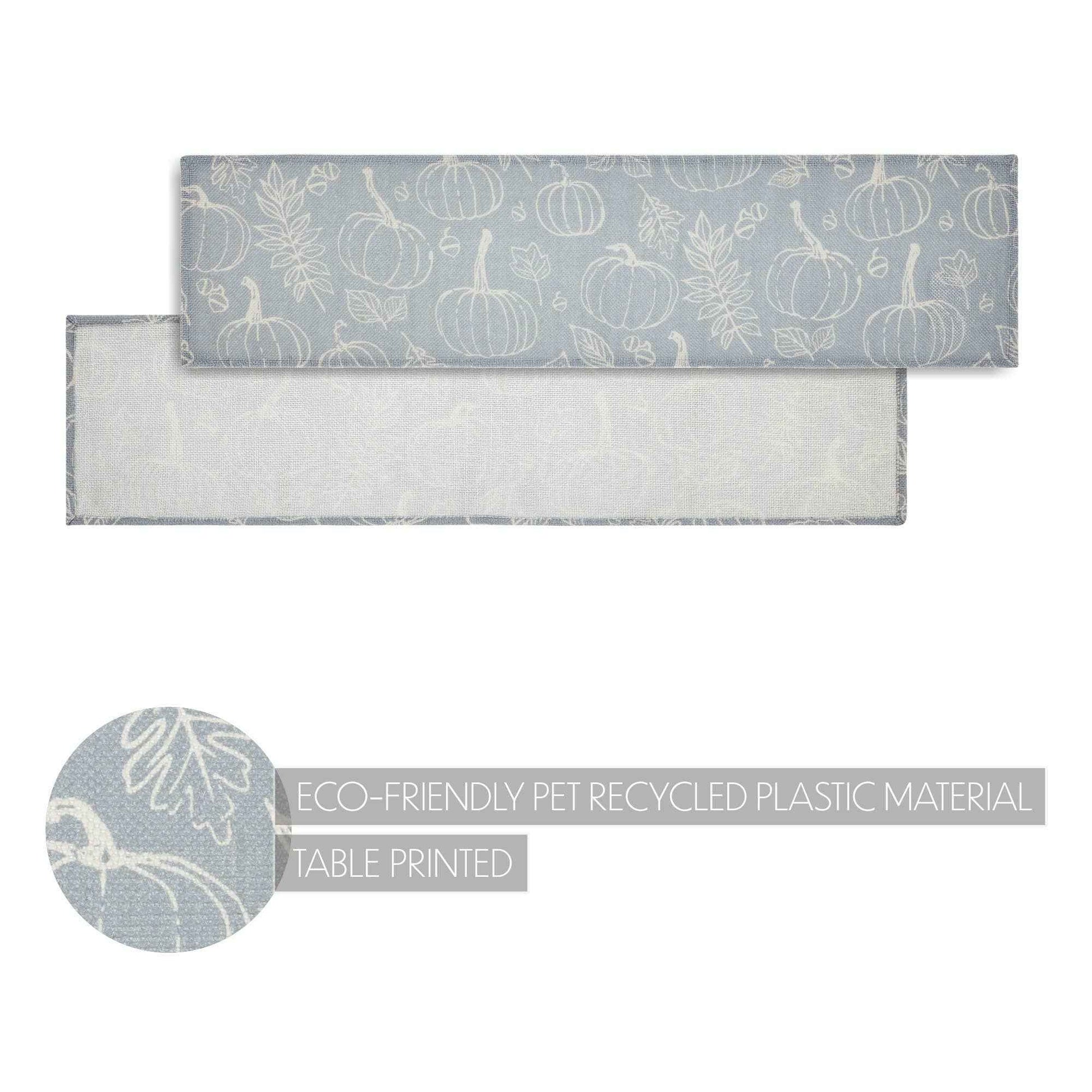Autumn Harvest Grey Pumpkin 12x48 Table Runner