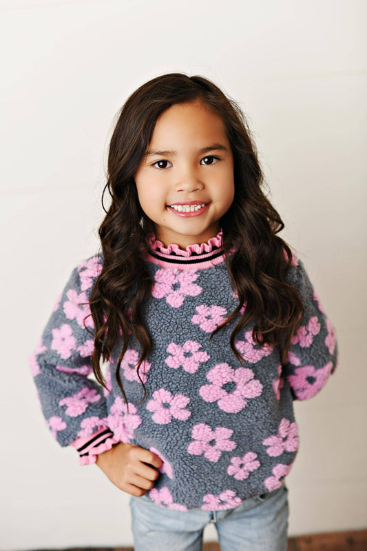 Pink Daisy Sweater