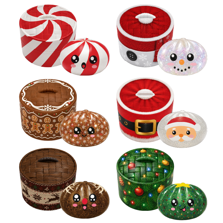 Mini Squishy Christmas Dumplings Toy