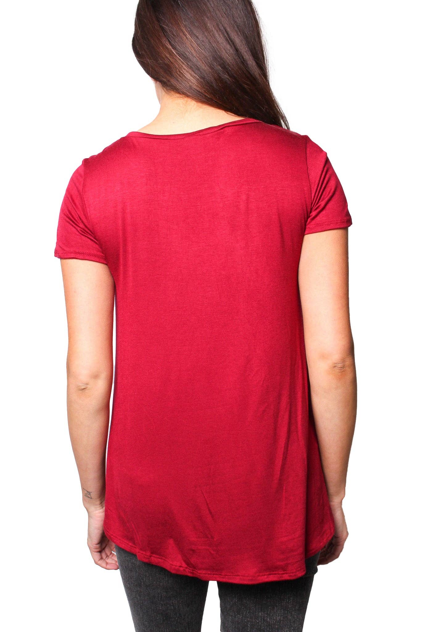 Short Sleeve Scoop Neck