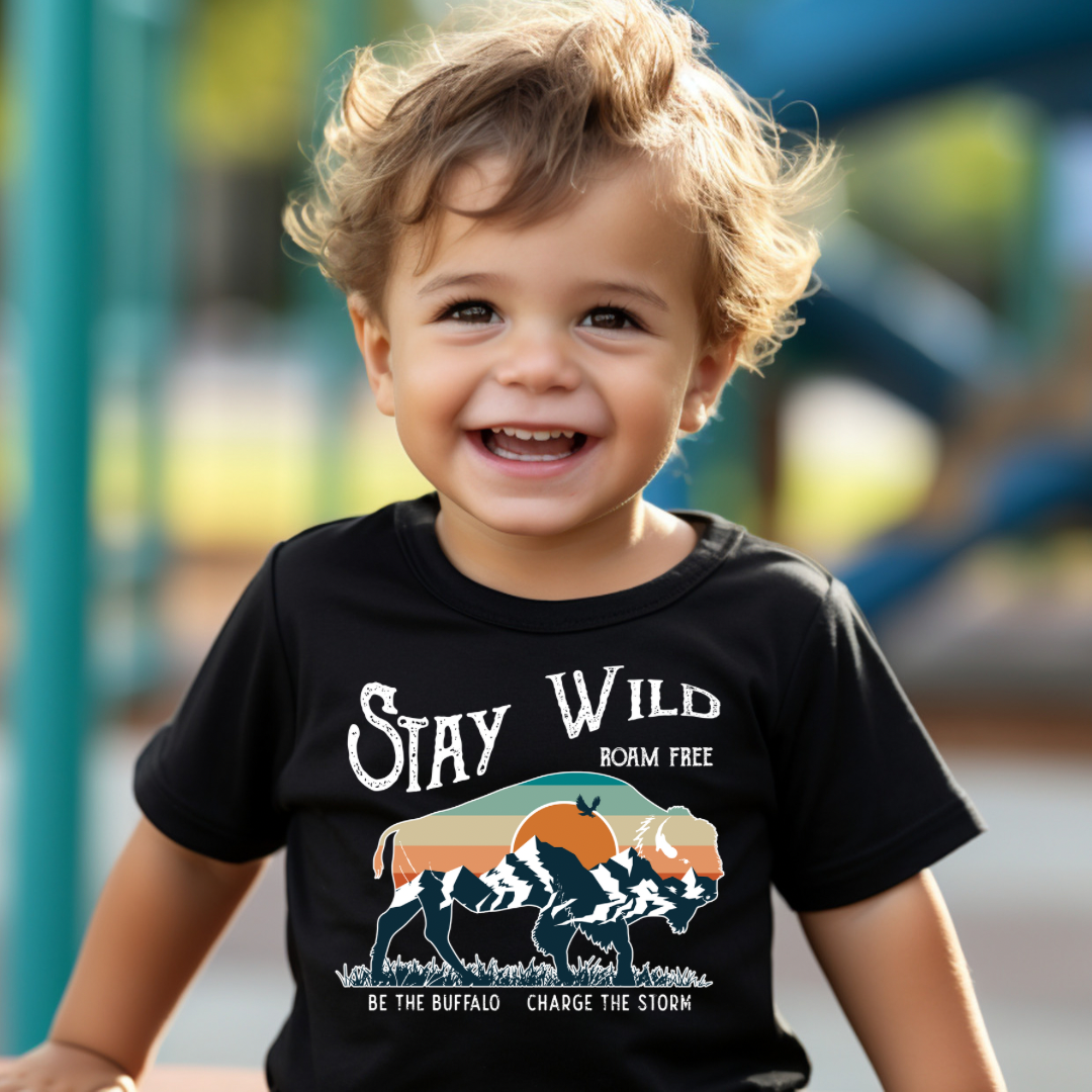 Stay Wild - Boys Graphic Tee