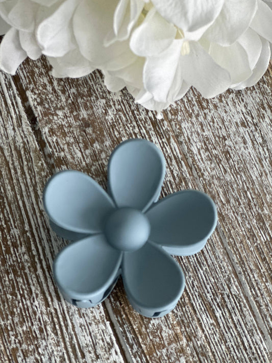 Flower Power "Gray" Hair Clip