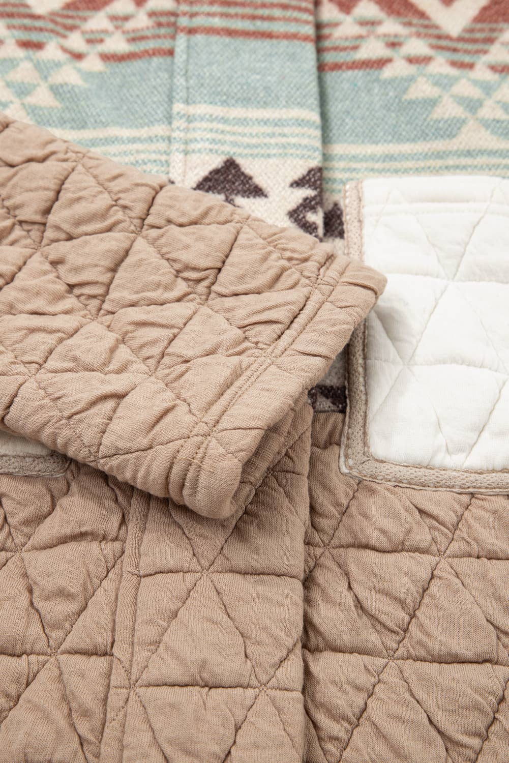 Quilted Patchwork Aztec Fashion Jacket
