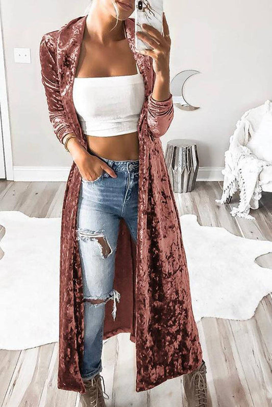 Velvet Duster Cardigan