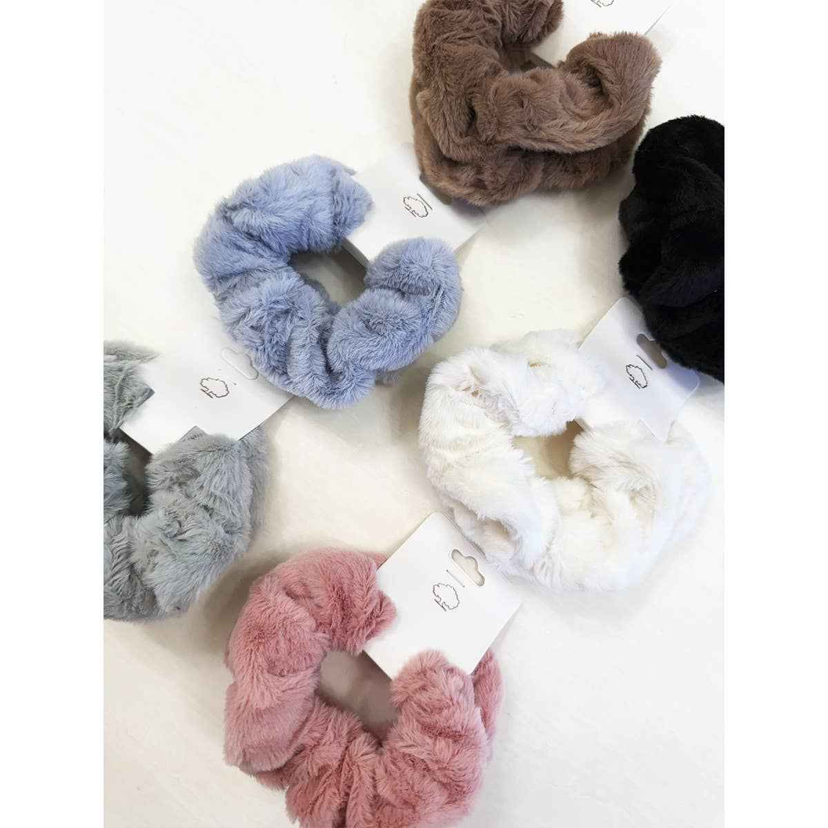 Love and Repeat - Soft Faux Fur Scunchie Set
