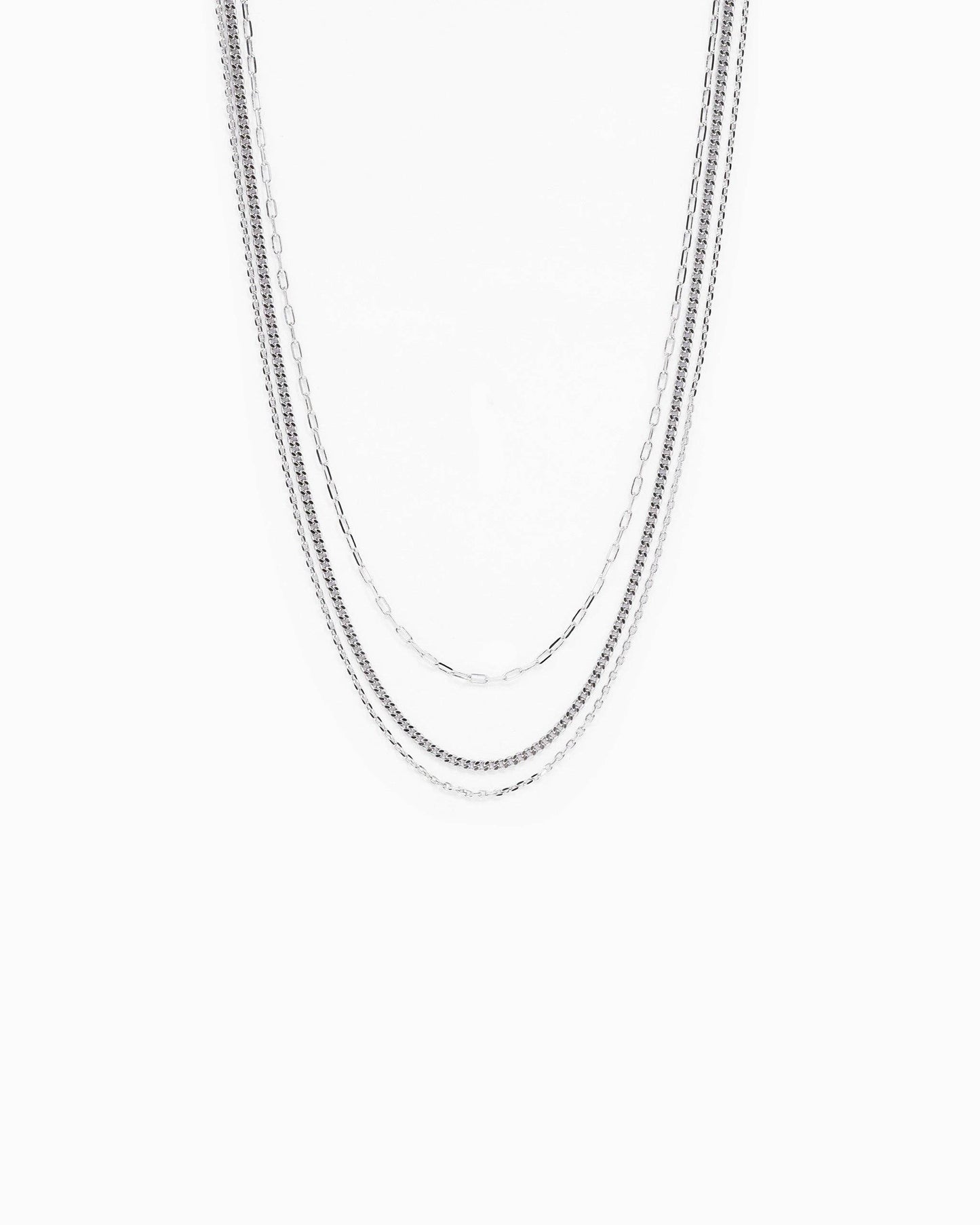 Triple Layered Chain Necklace