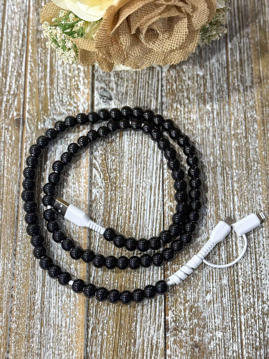 Candy "Black Pearl" 2 In 1 Phone Charger