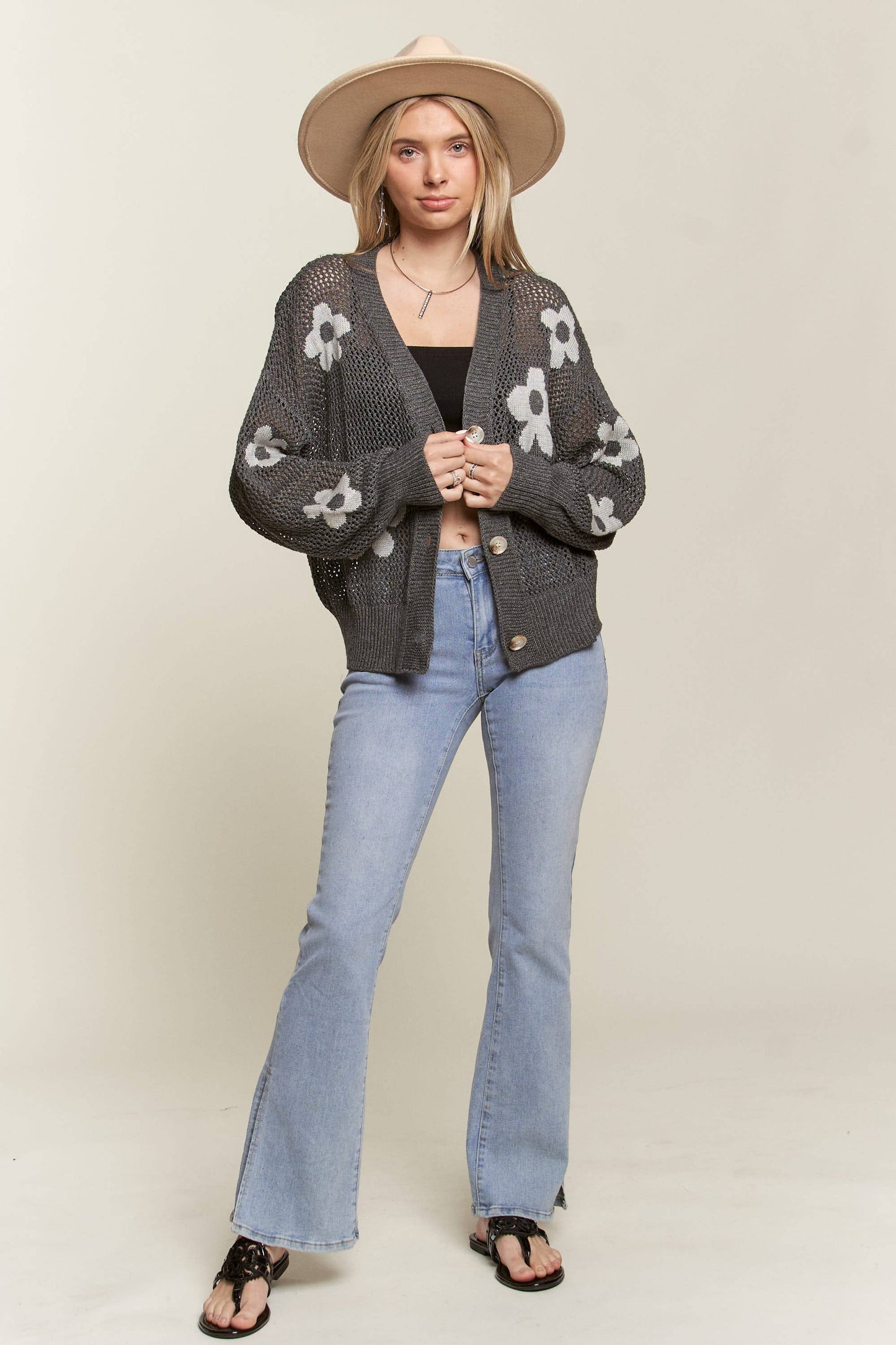 Lightweight Floral Cardigan