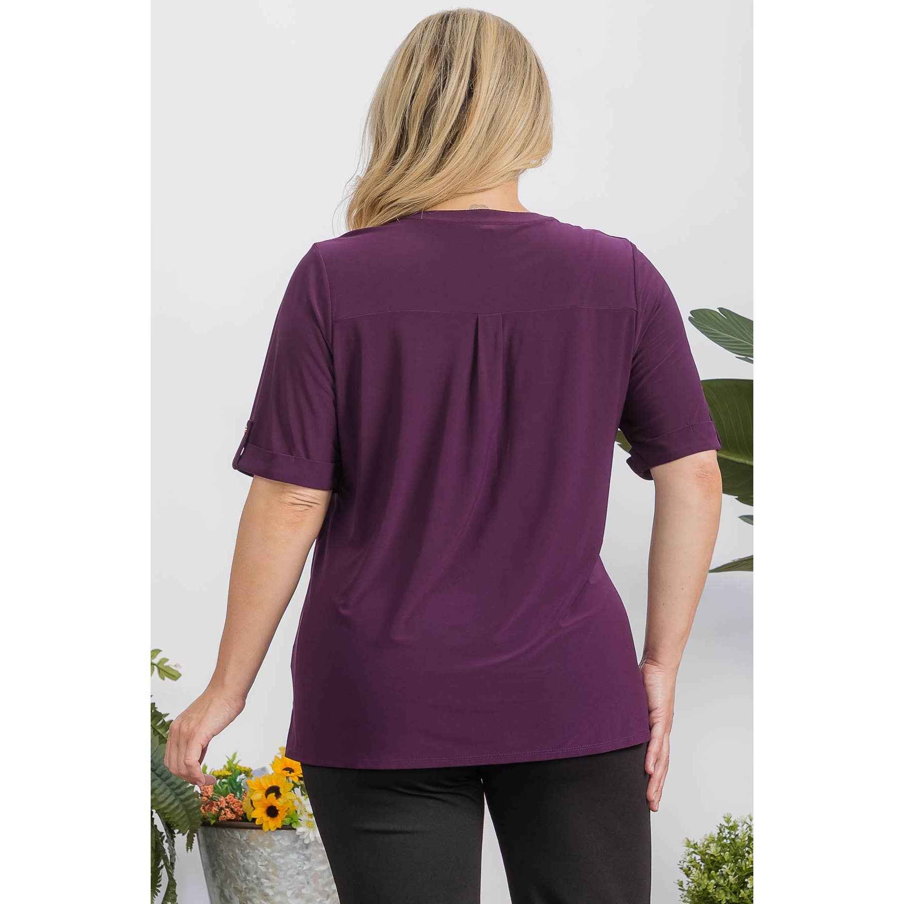 Perseption - PLUS FULL PLACKET PLEAT SHIRT