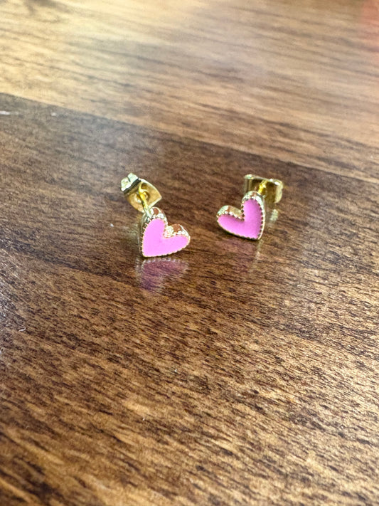 Drop Heart Earrings