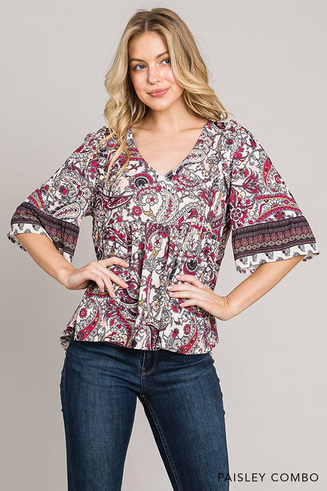 Paisley Boho Top