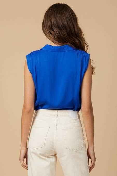 Naked Zebra - Neck Band Collar Top