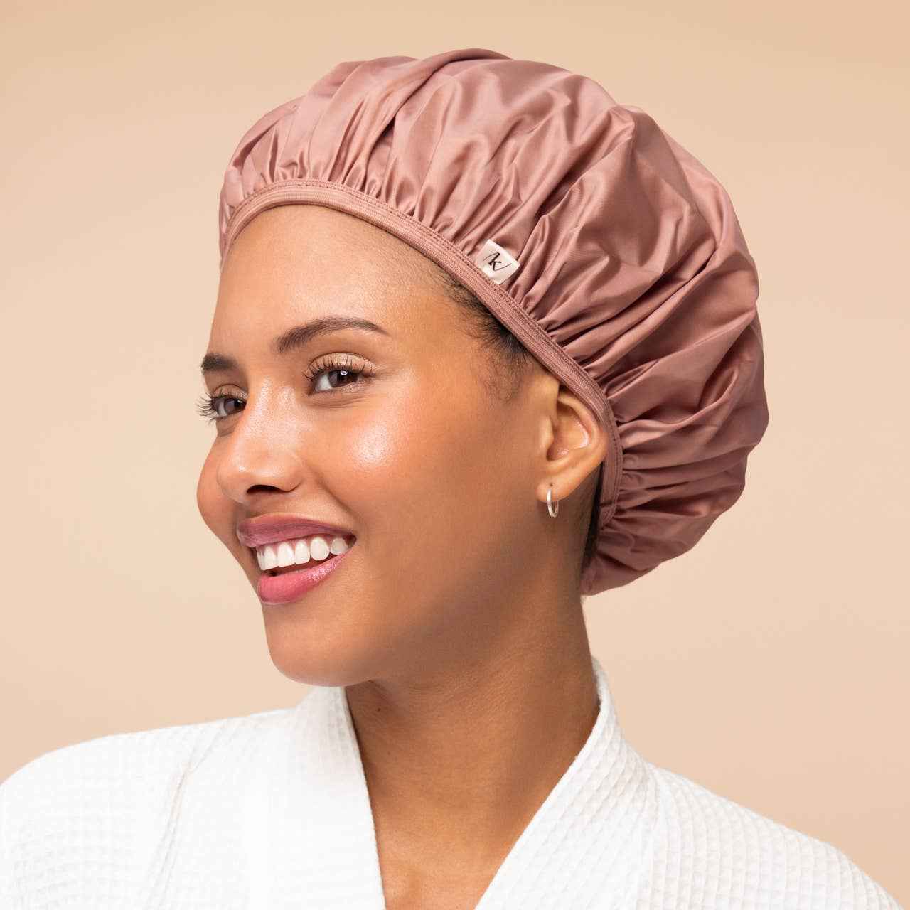 KITSCH - Kitsch Shower Cap 2pc Set - Terracotta & Brown