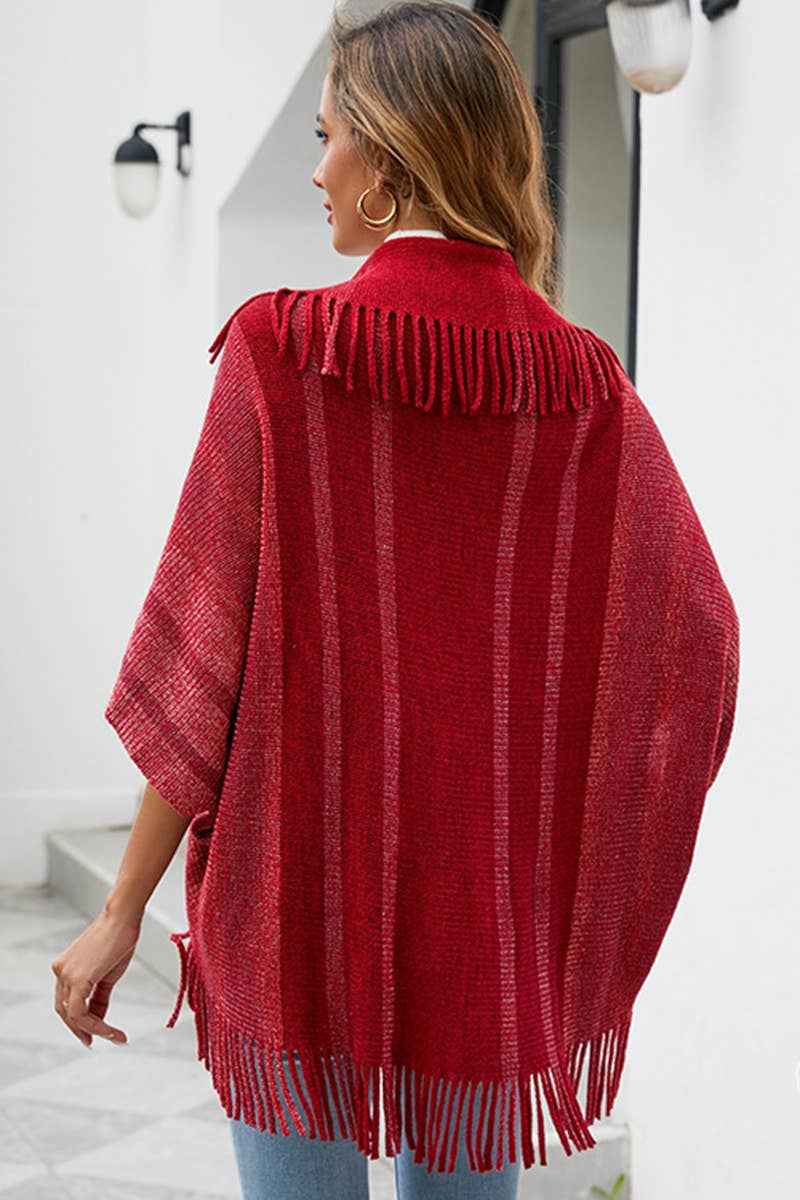Shawl Wrap Cape Open Front Cardigan Sweater