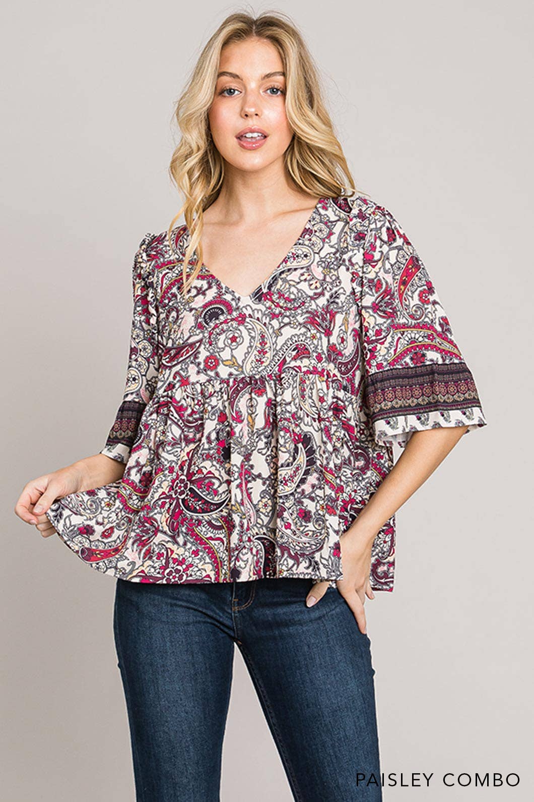 Paisley Boho Top