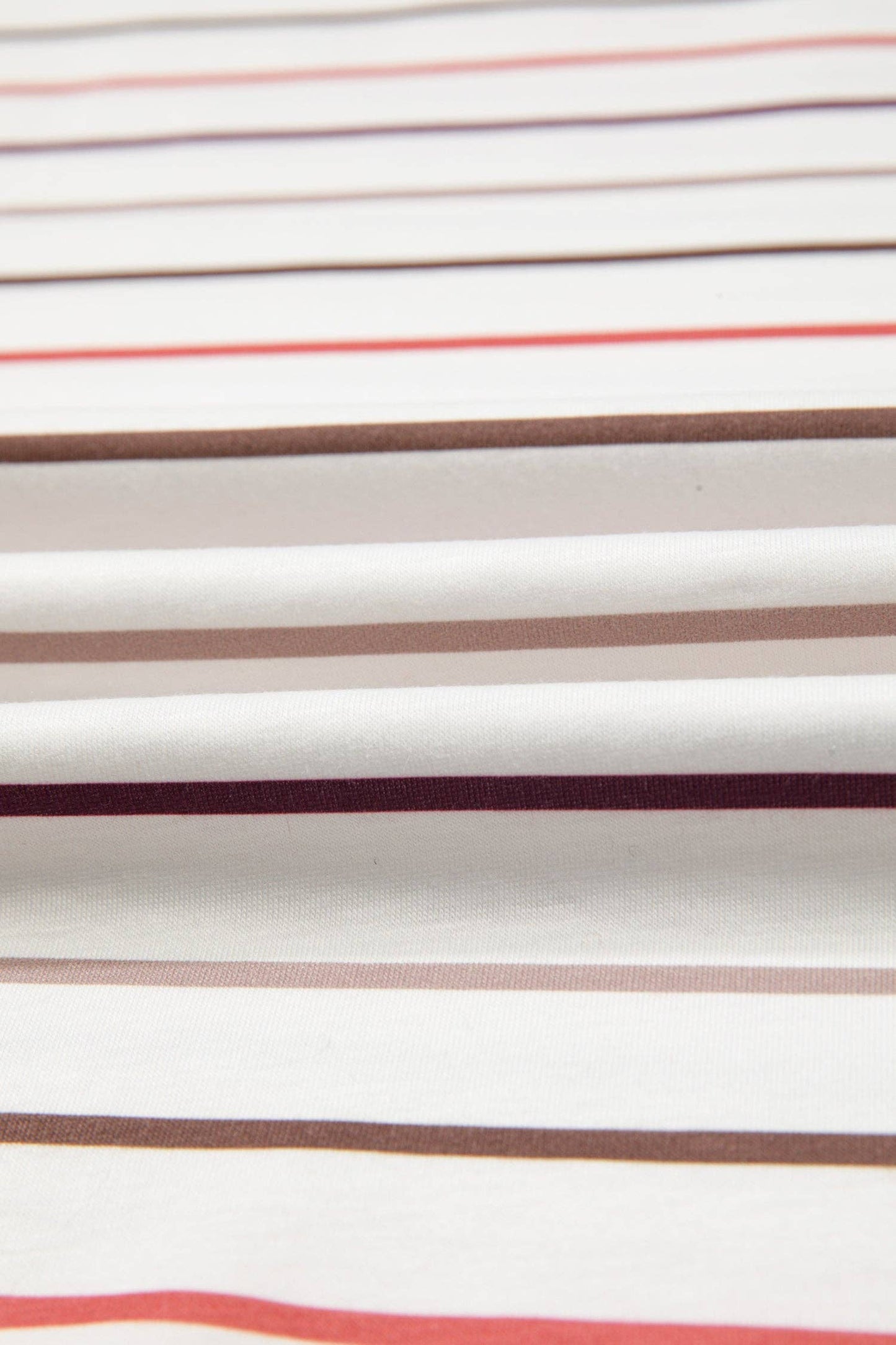 White Stripe V Neck