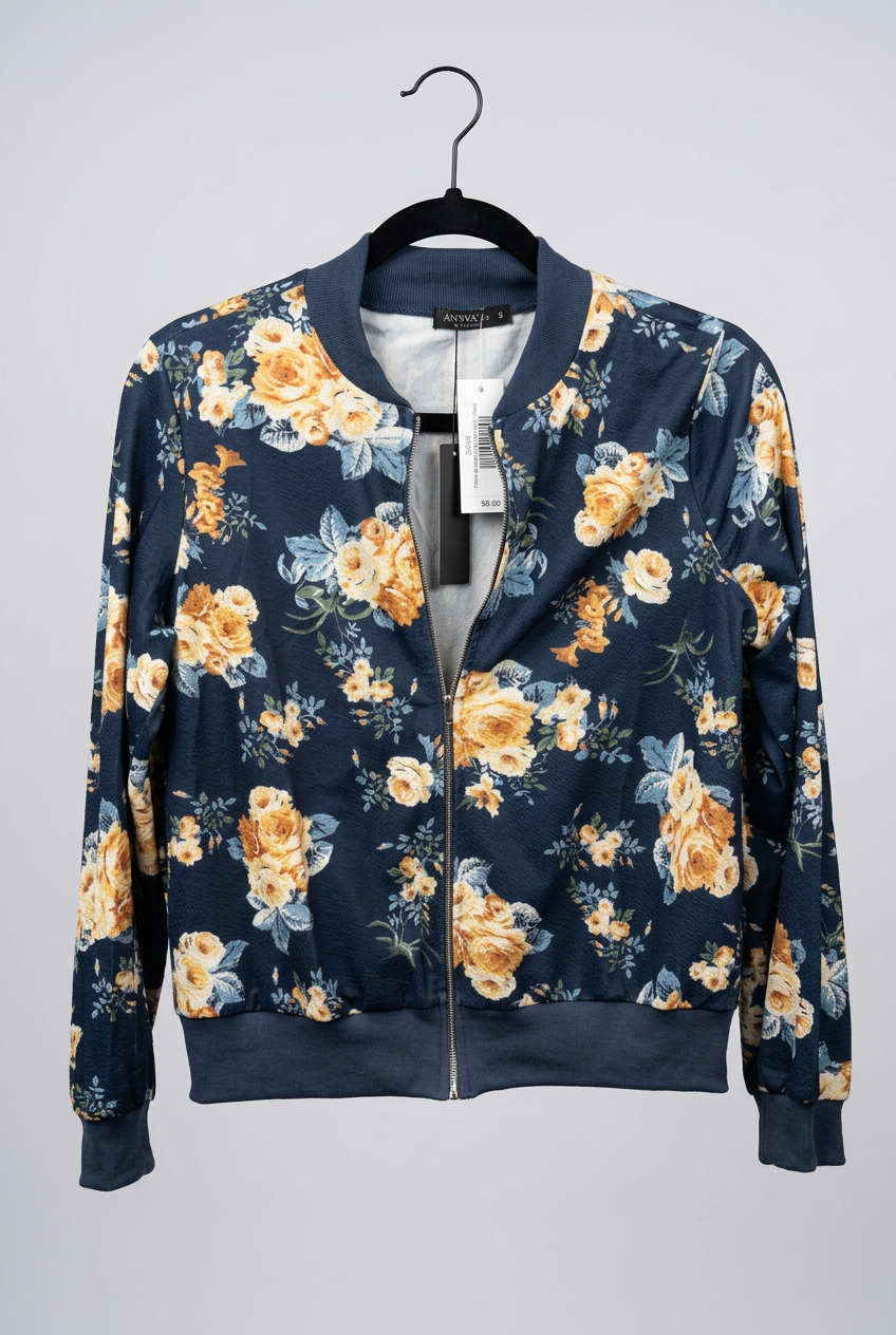 Floral Bomber Jacket