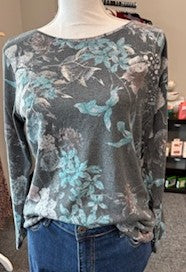 Abstract Metallic Long Sleeve