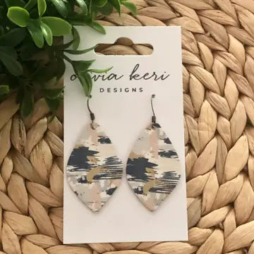 Olivia Autumn Paintbrush Earrings