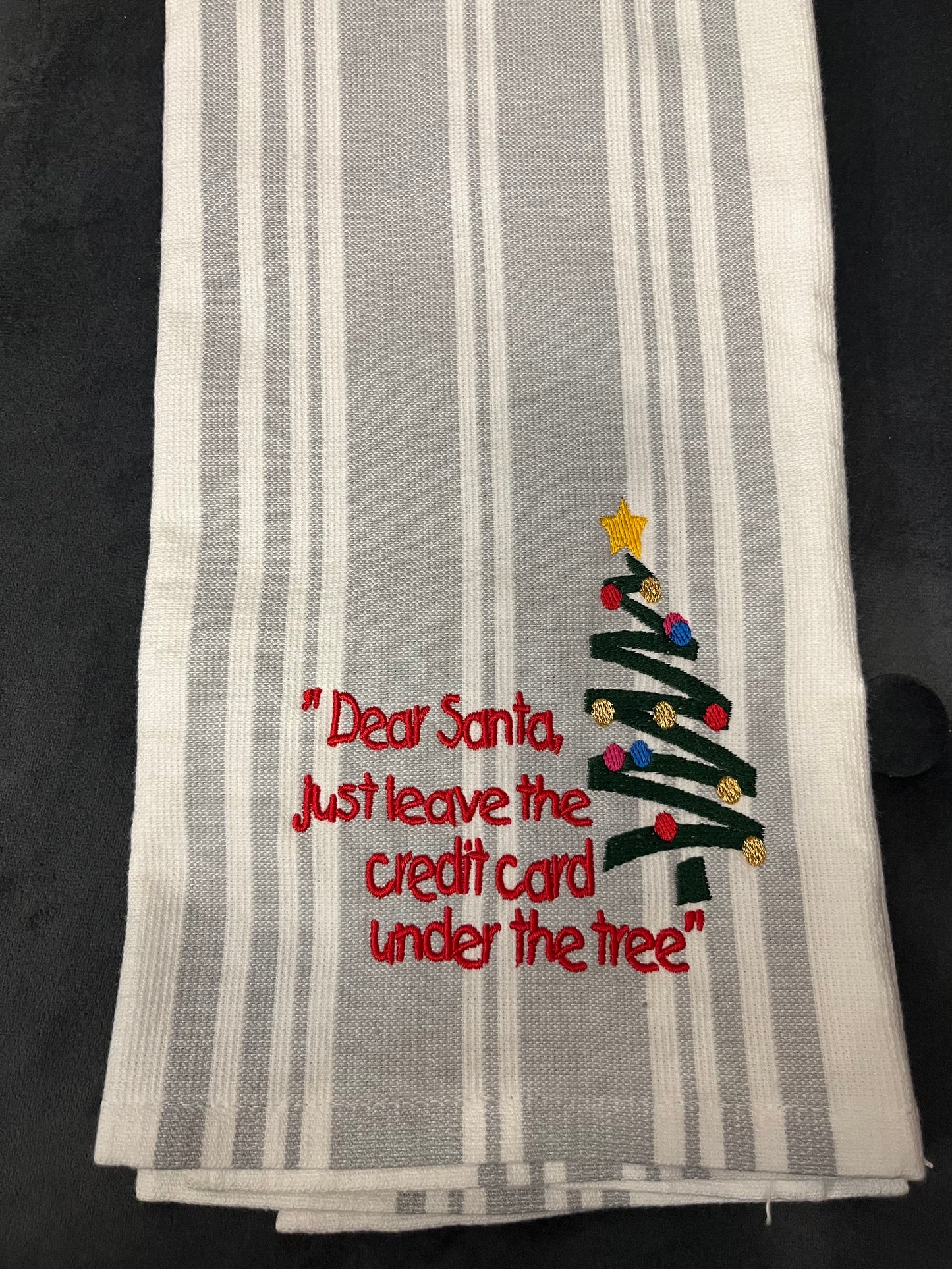 Embroidered Christmas Towels