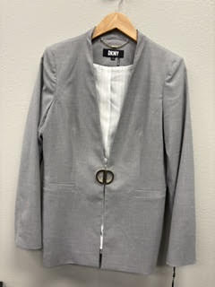 DKNY Collarless Blazer