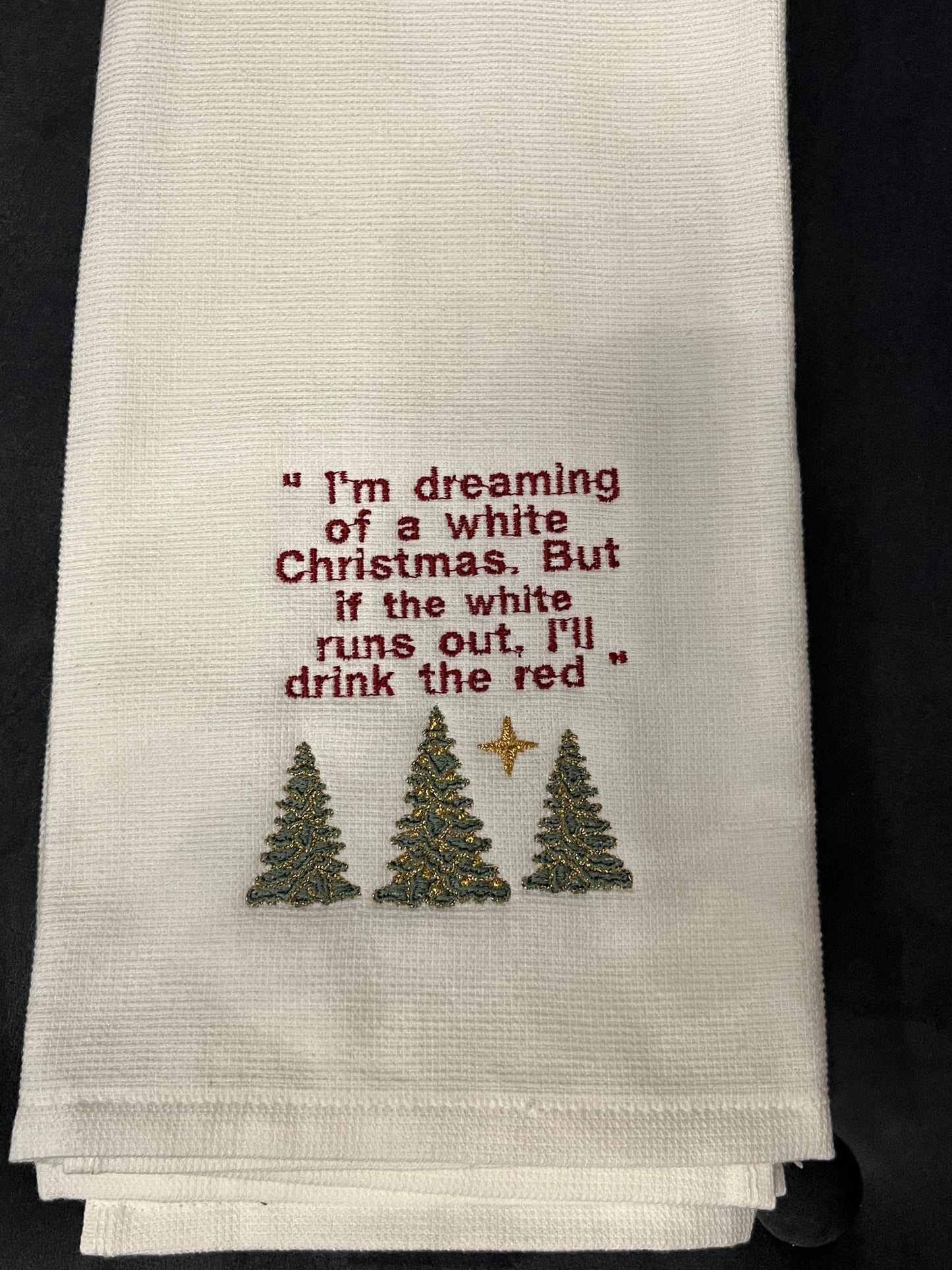 Embroidered Christmas Towels