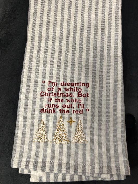 Embroidered Christmas Towels