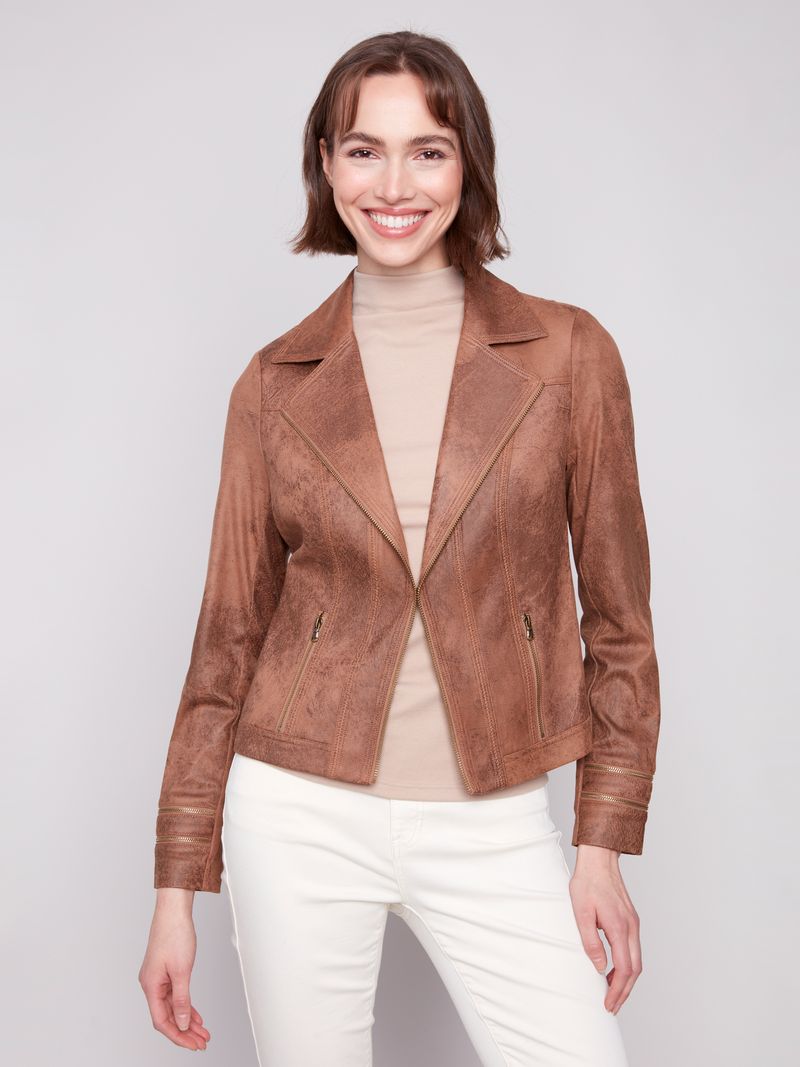 Vintage Faux Leather Jacket