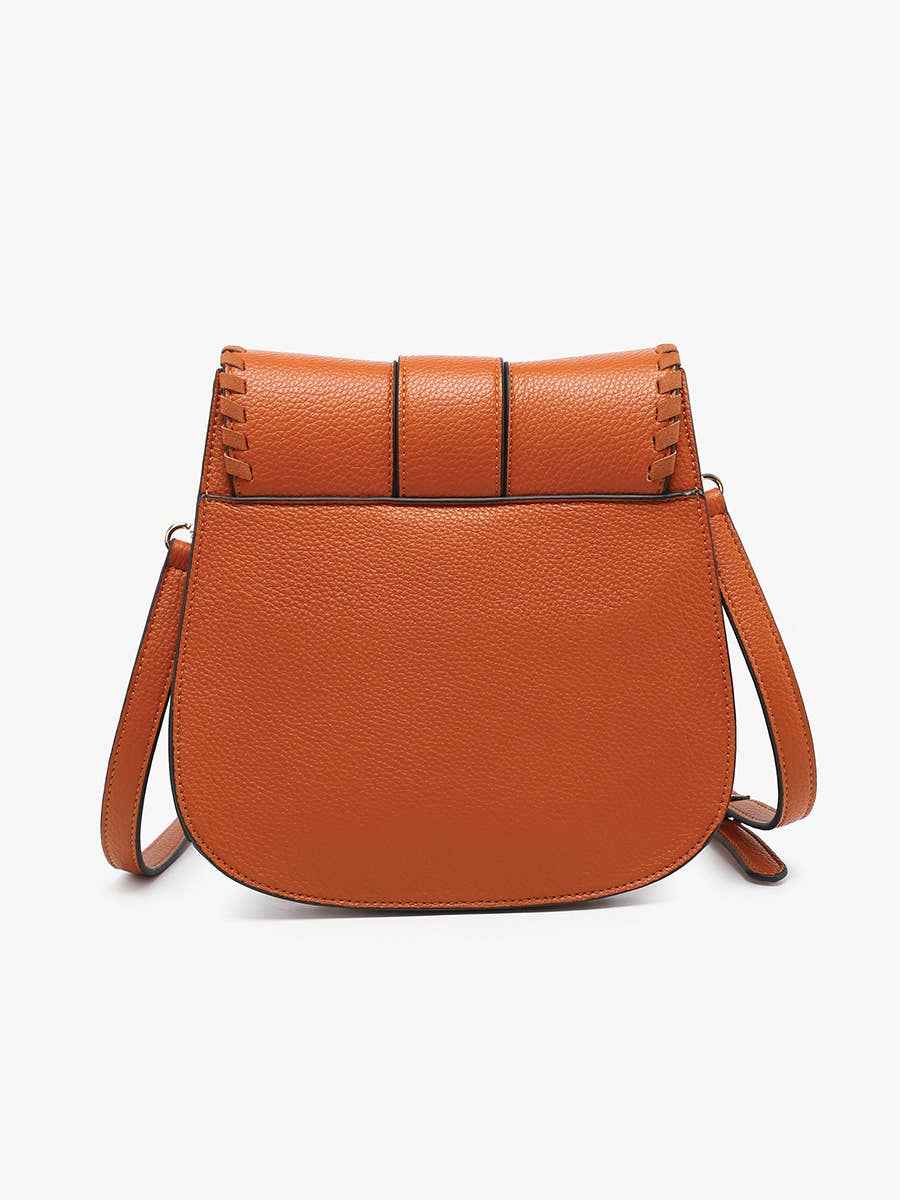Jen & Co. - Sandra Buckle Flapover Crossbody Bag | M2618