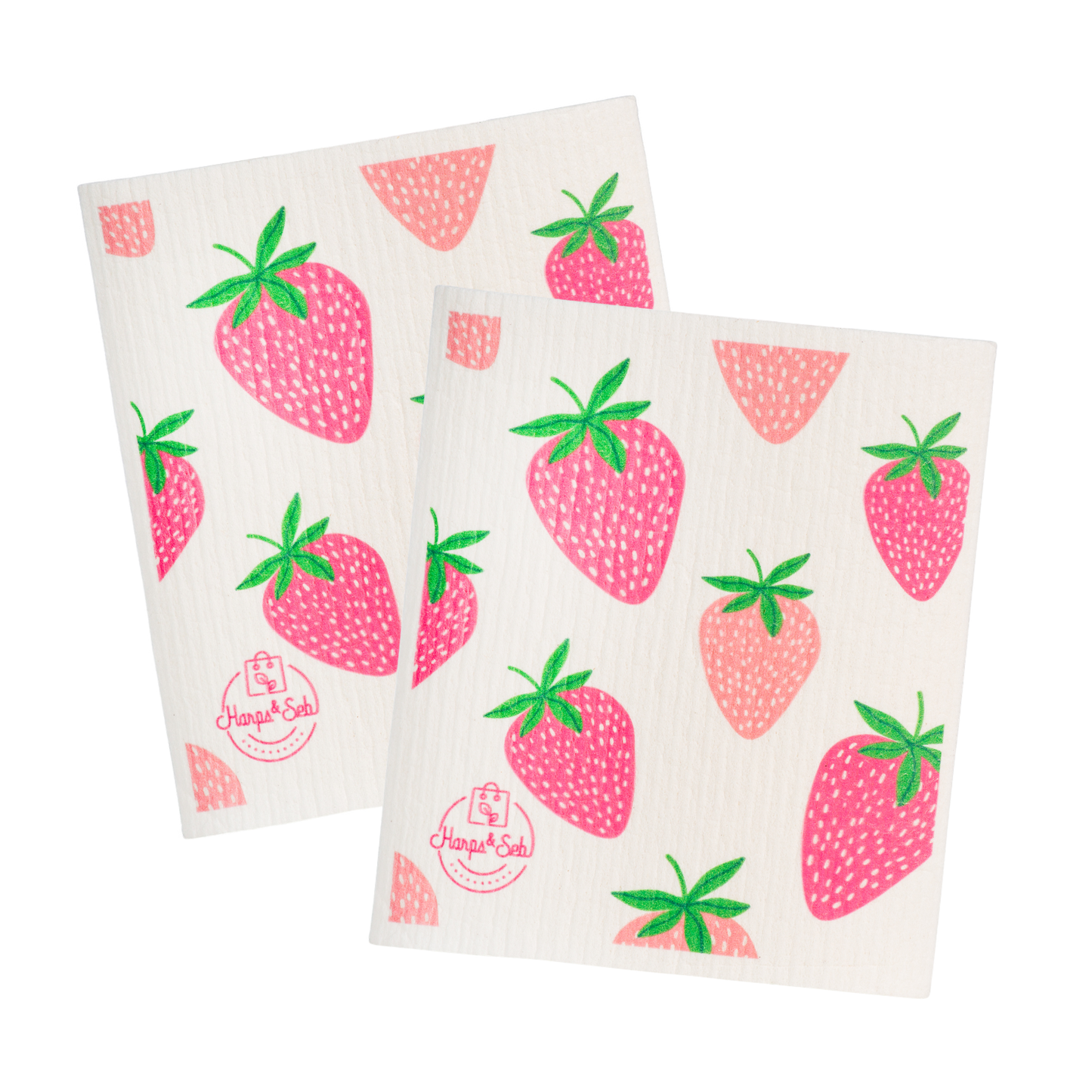 Harps & Seb Swedish Dishcloths - Strawberry Bliss