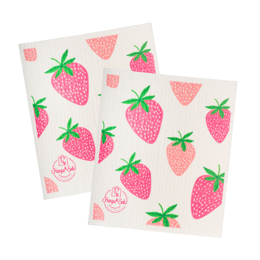 Harps & Seb Swedish Dishcloths - Strawberry Bliss