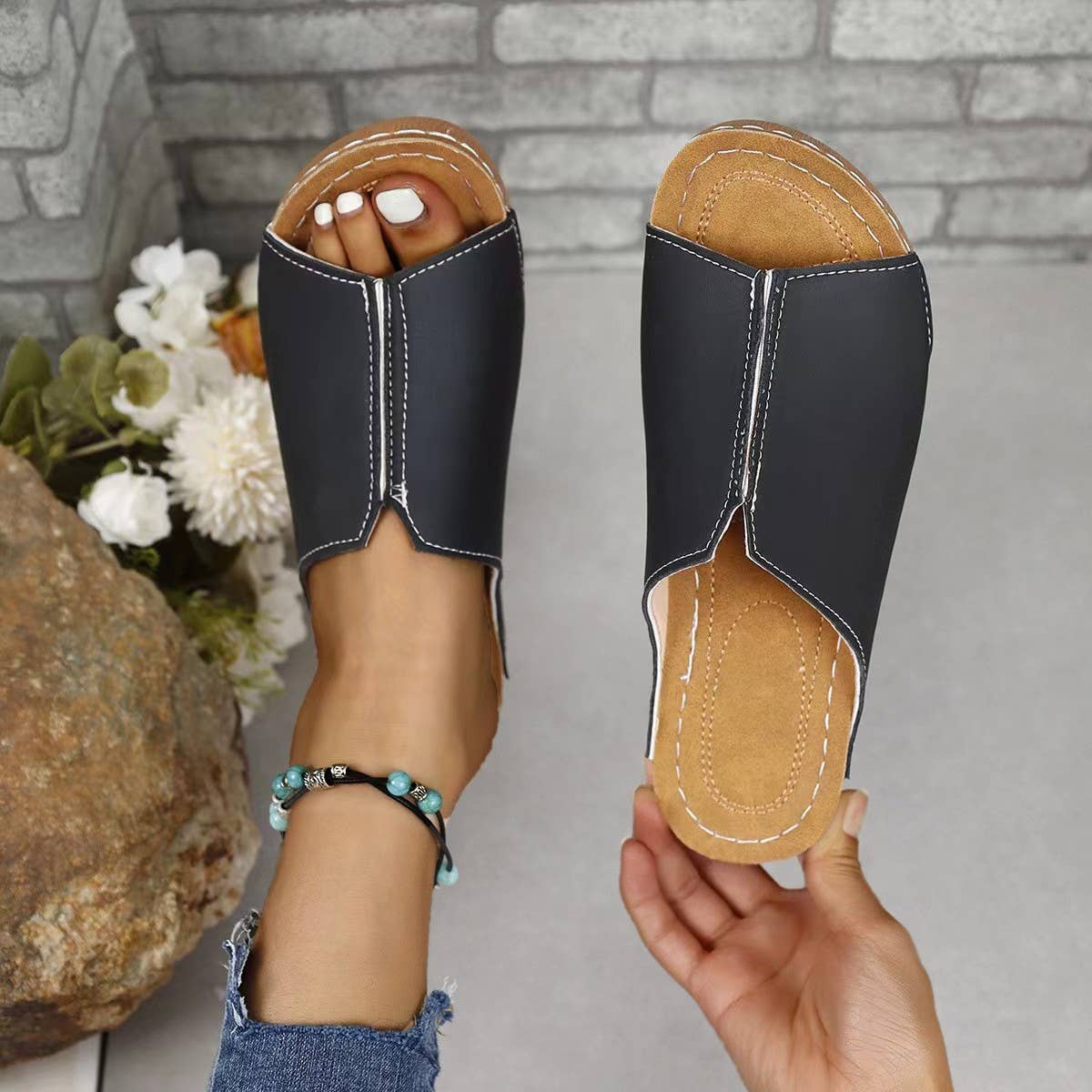 Trendy Simple Wedge Sandals