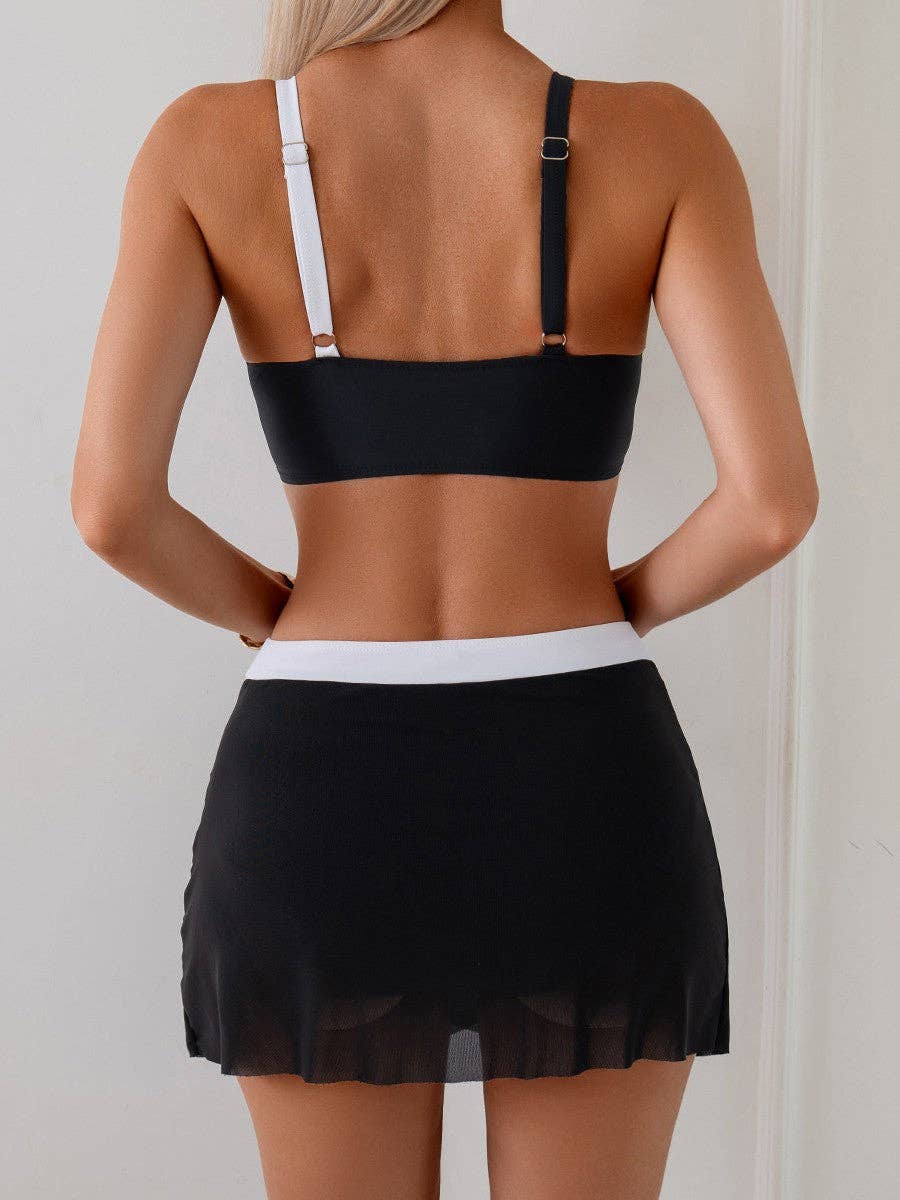 Color Block Bikini Set